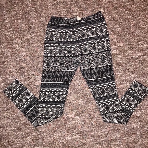 Pink Republic black and white leggings M - Picture 2 of 2